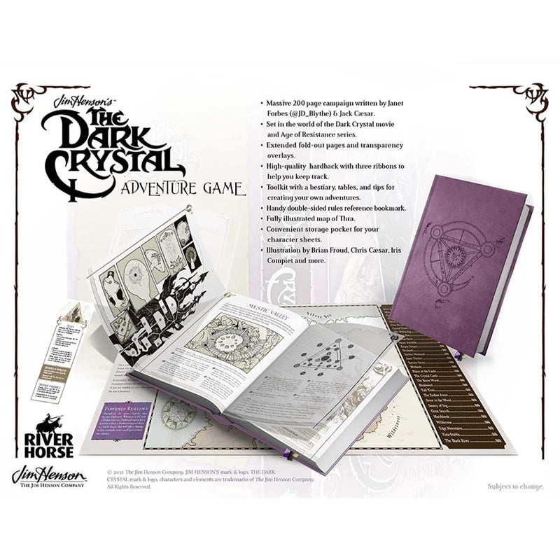 River Horse The Dark Crystal Adventure Game - RPG Hardcover Book, 290+ Full Color Pages, Role Playing Game - Image 2